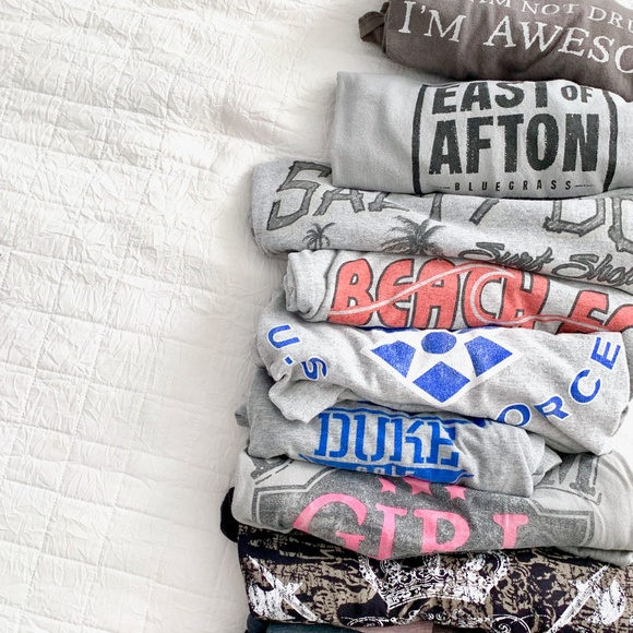 3 Vintage Tee Bundle graphic band college - Picture 7 of 7